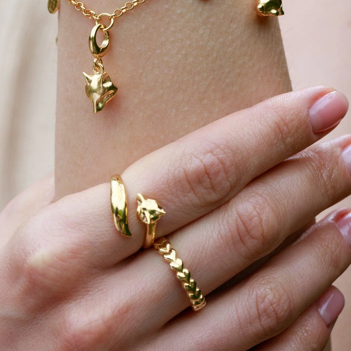 Gold Plated Fox Ring RGFOX