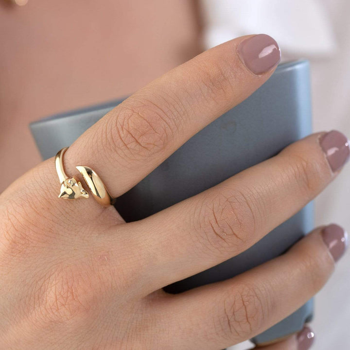 Gold Plated Fox Ring RGFOX