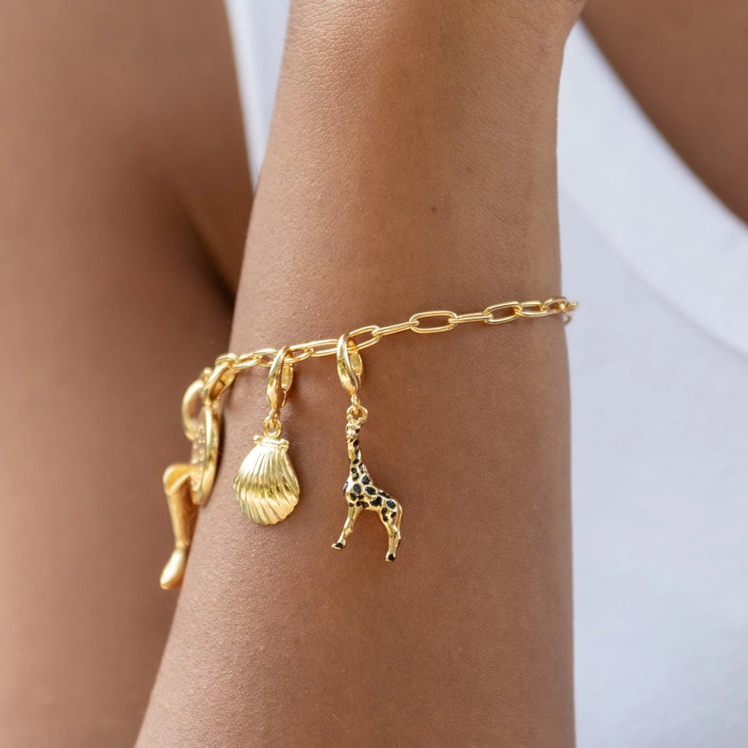 Gold Plated Giraffe Charm CGGRF