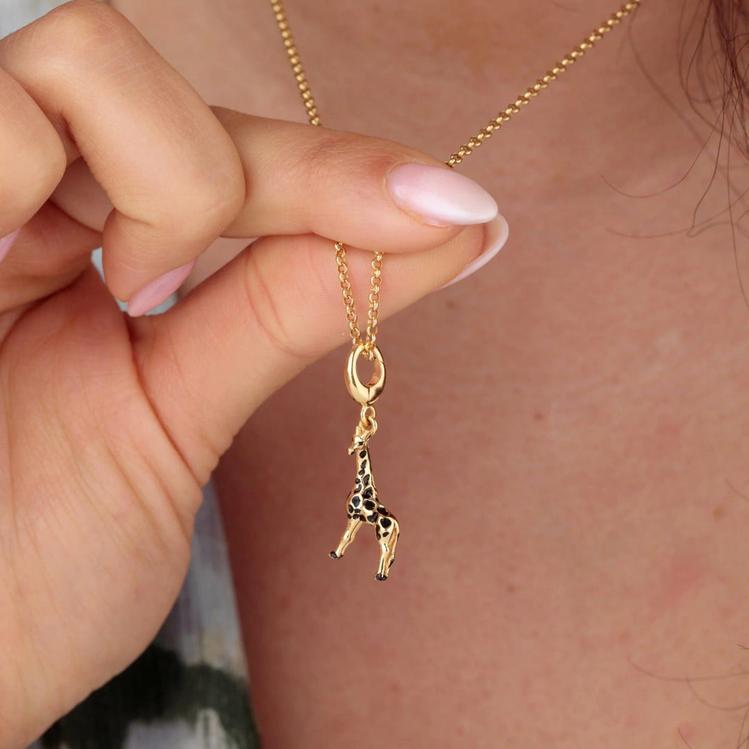 Gold Plated Giraffe Necklace CNGGRF-1