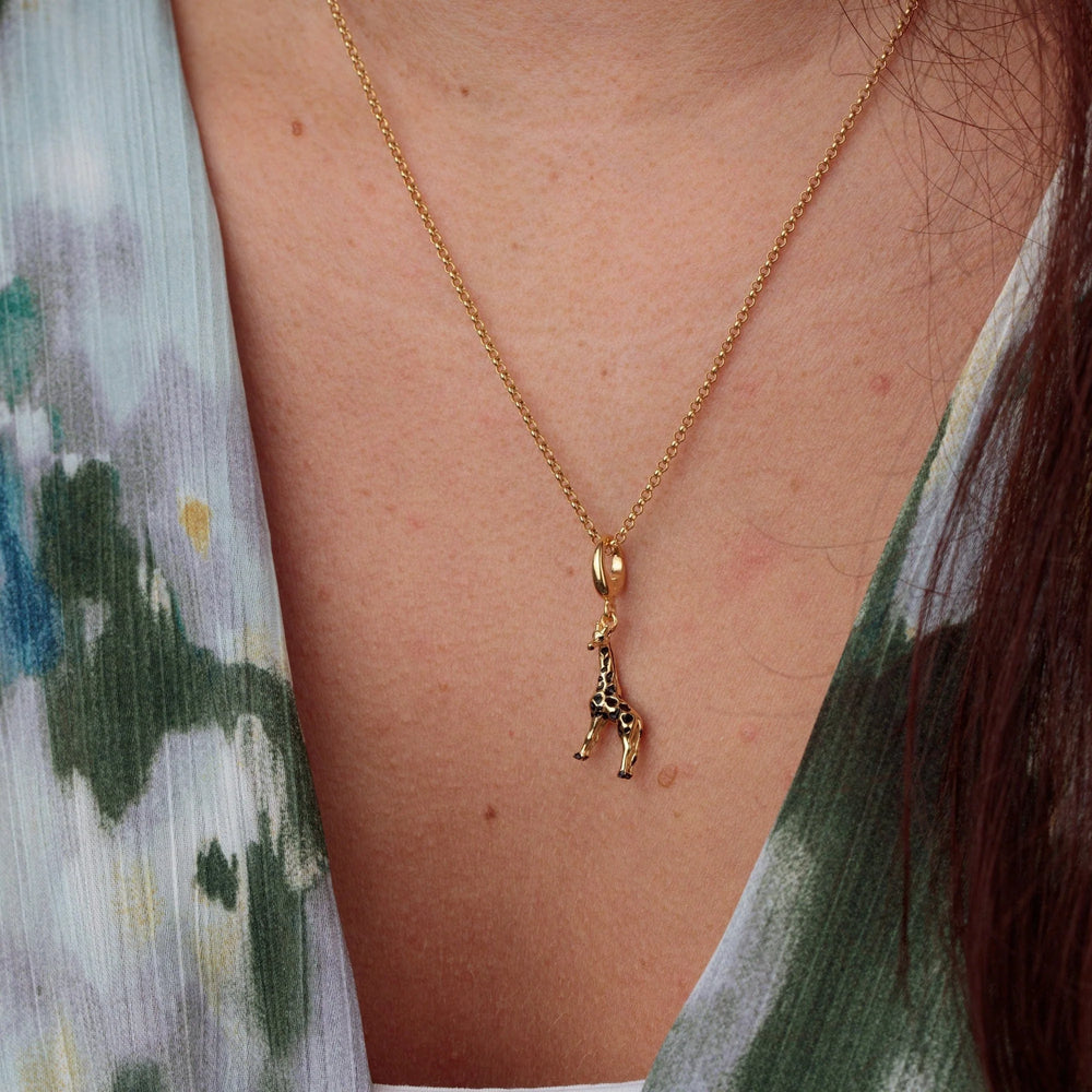 Gold Plated Giraffe Necklace CNGGRF-1