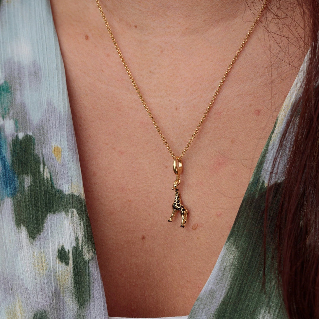 Gold Plated Giraffe Necklace CNGGRF-1