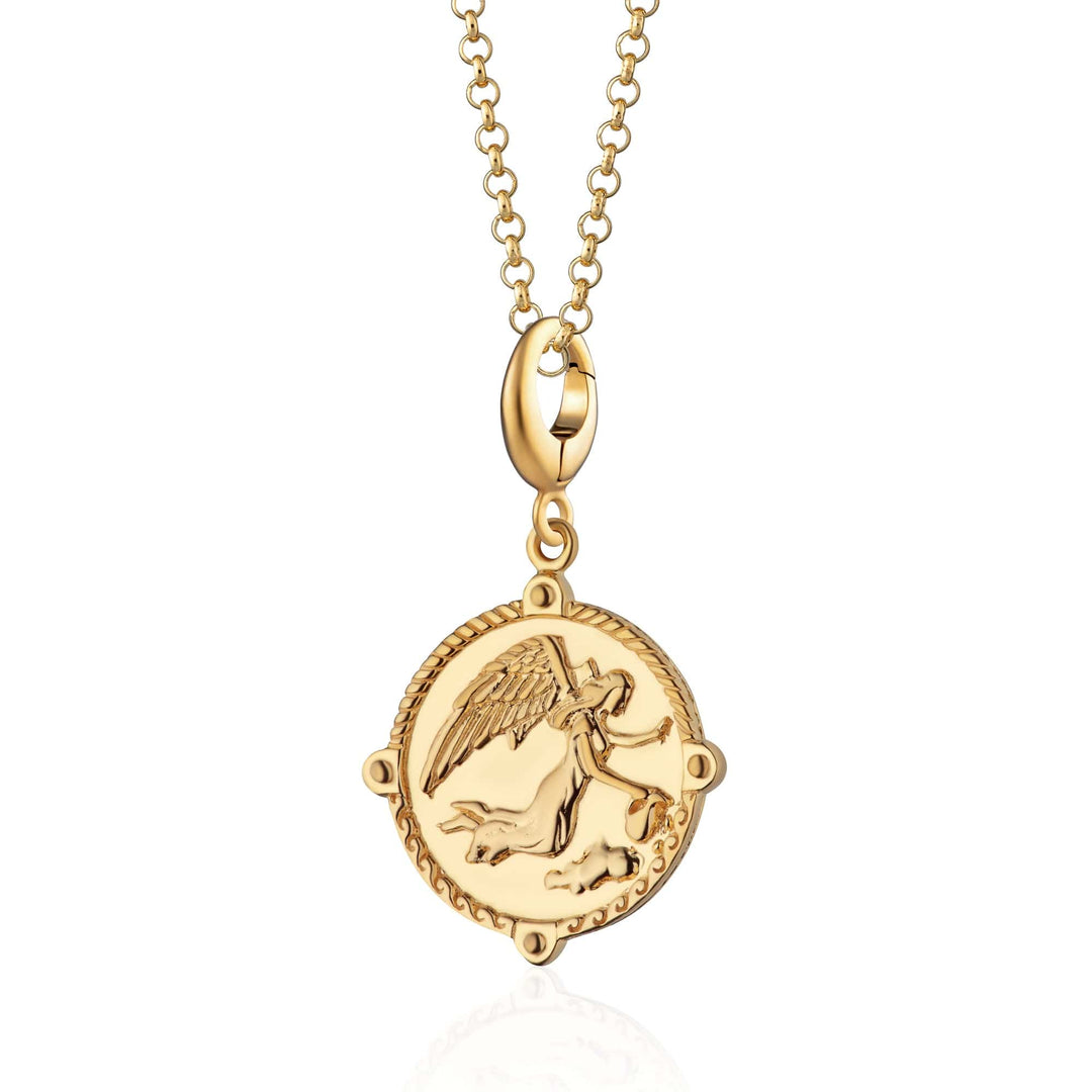 Gold Plated Goddess of Communication Iris Necklace CNGGDSIRIS-1