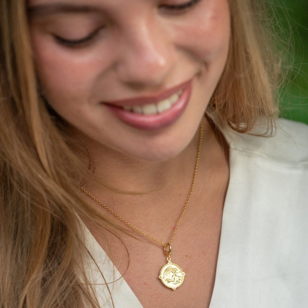 Gold Plated Goddess of Communication Iris Necklace CNGGDSIRIS-1