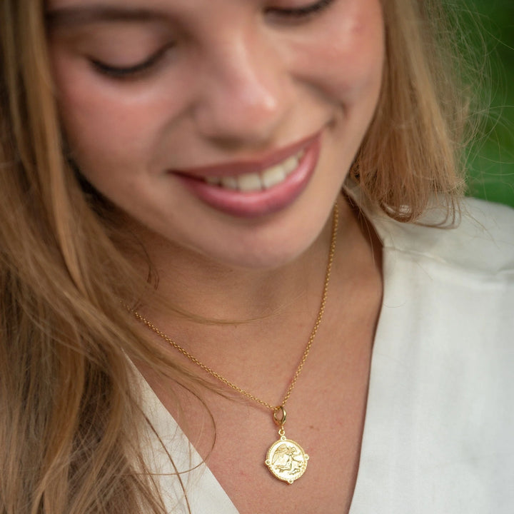 Gold Plated Goddess of Communication Iris Necklace CNGGDSIRIS-1