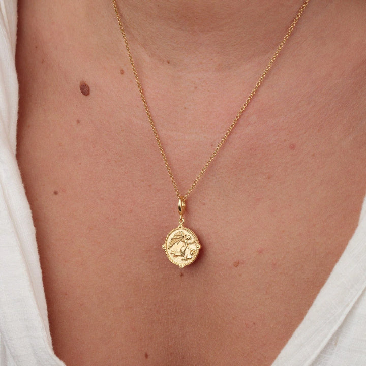 Gold Plated Goddess of Communication Iris Necklace CNGGDSIRIS-1