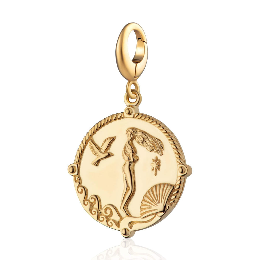 Gold Plated Goddess of Love Aphrodite Charm CGGDSAPH