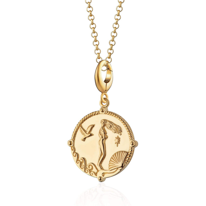 Gold Plated Goddess of Love Aphrodite Necklace CNGGDSAPH-1