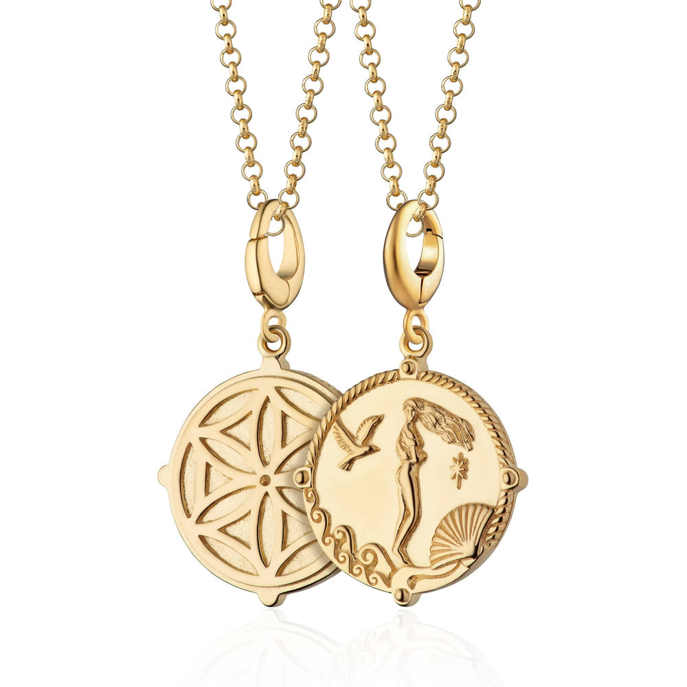 Gold Plated Goddess of Love Aphrodite Necklace CNGGDSAPH-1