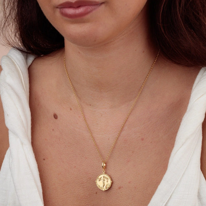 Gold Plated Goddess of Love Aphrodite Necklace CNGGDSAPH-1