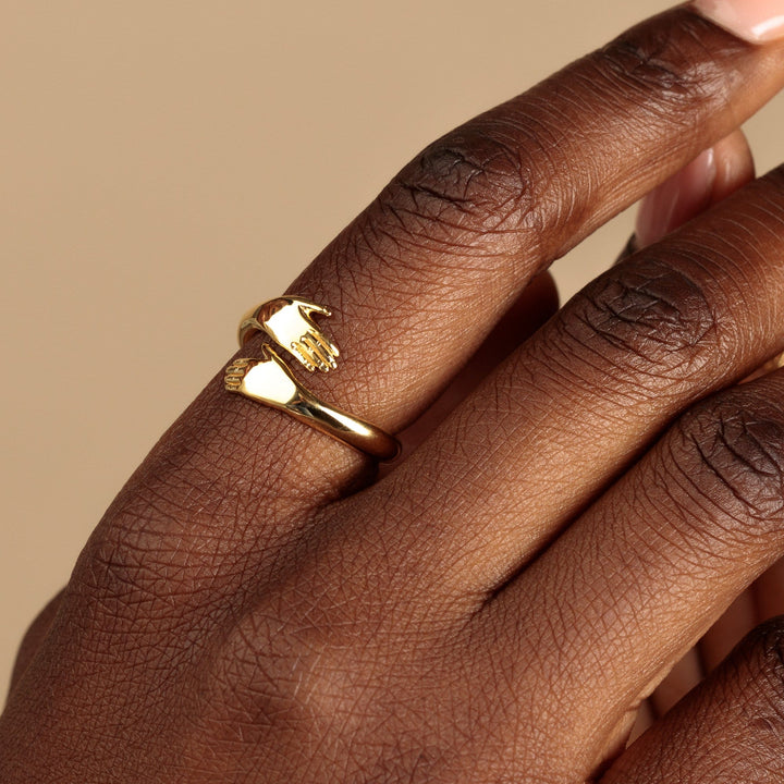 Gold Plated Hug Ring RGHUG-1