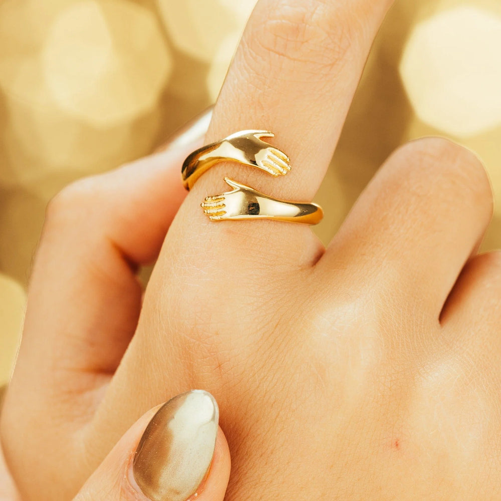 Gold Plated Hug Ring RGHUG-1