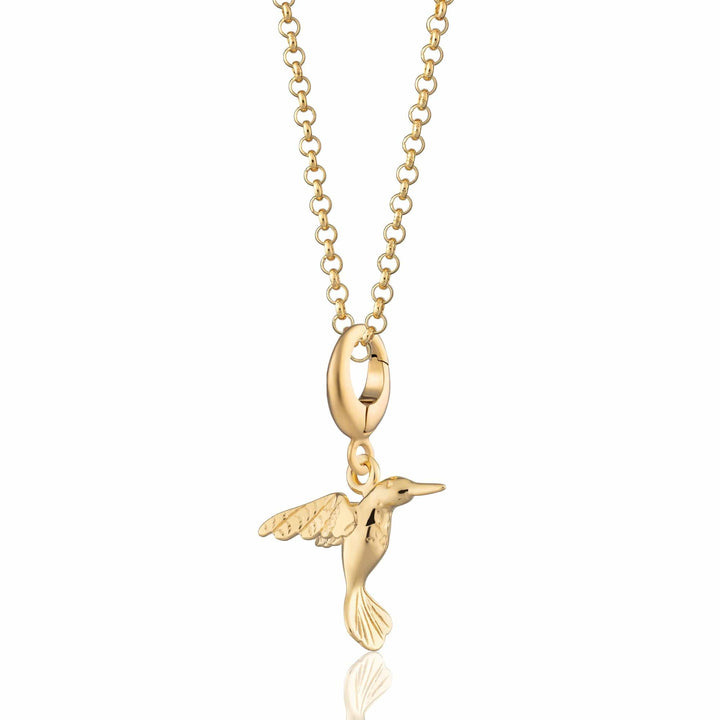 Gold Plated Hummingbird Necklace CNGHB-1