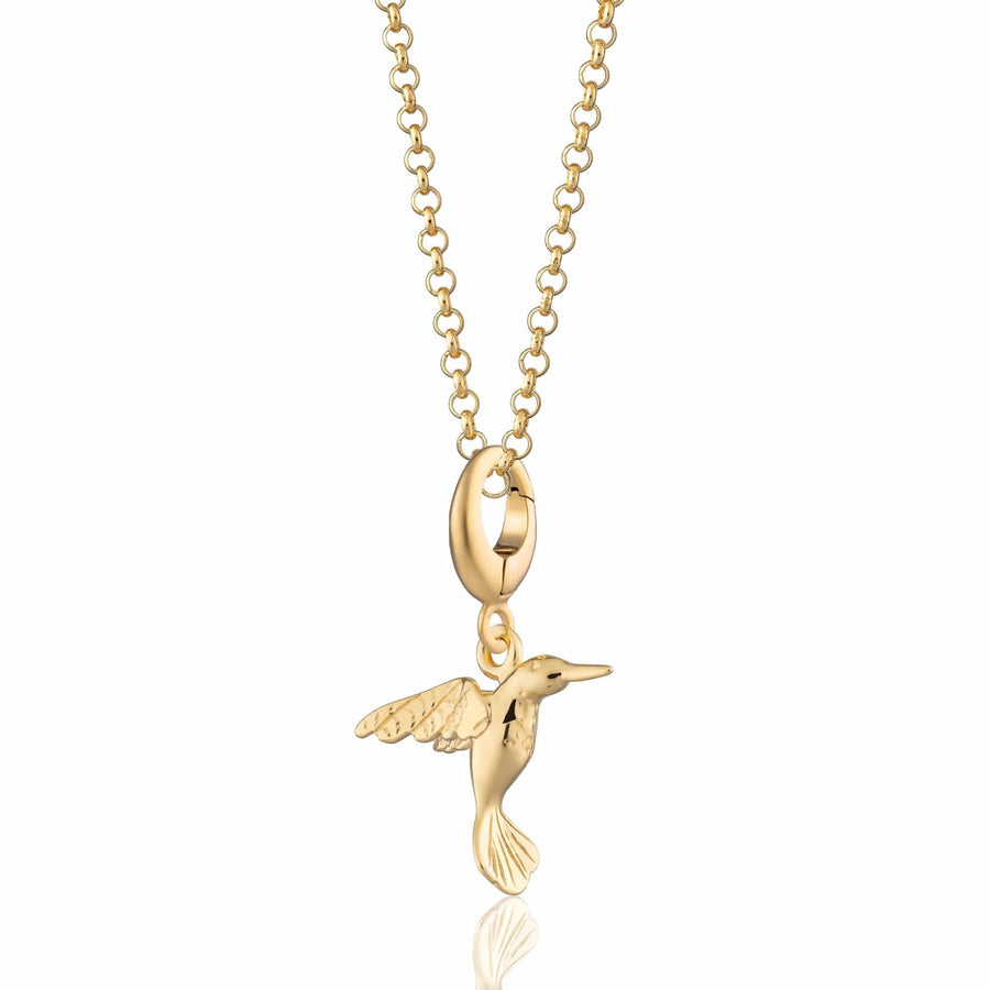 Gold Plated Hummingbird Necklace CNGHB-1