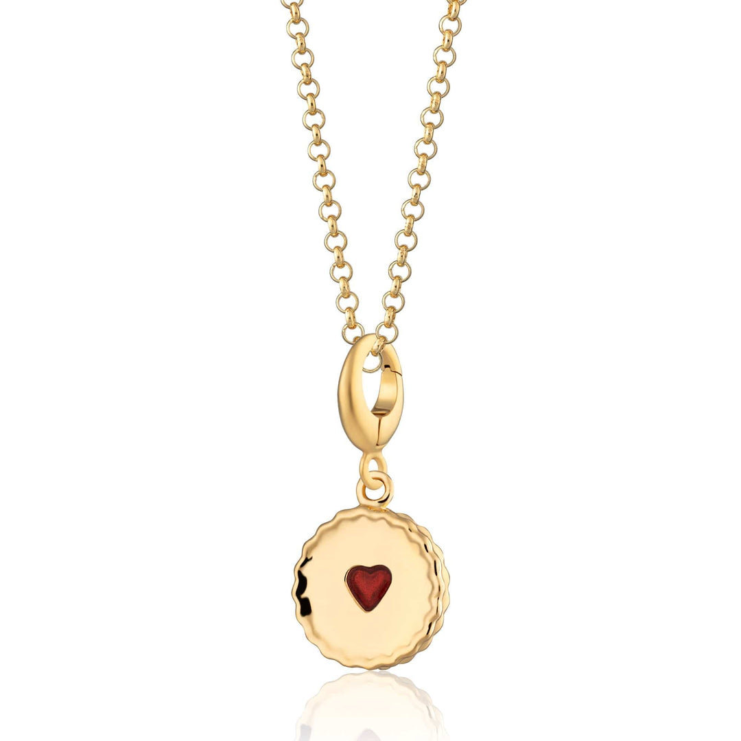 Gold Plated Jammie Dodger Necklace CNGJAM-1