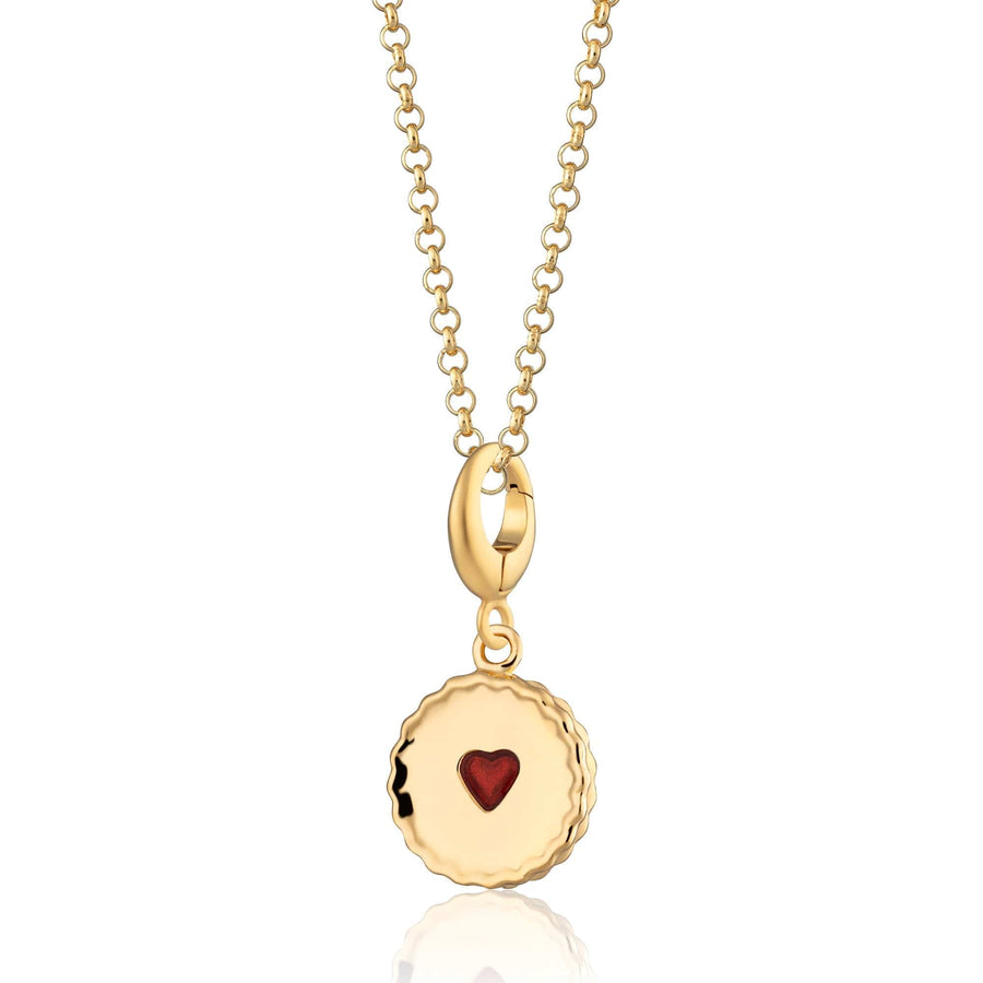 Gold Plated Jammie Dodger Necklace CNGJAM-1