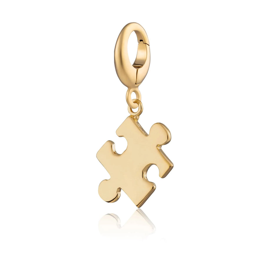 Gold Plated Jigsaw Charm CGJZ