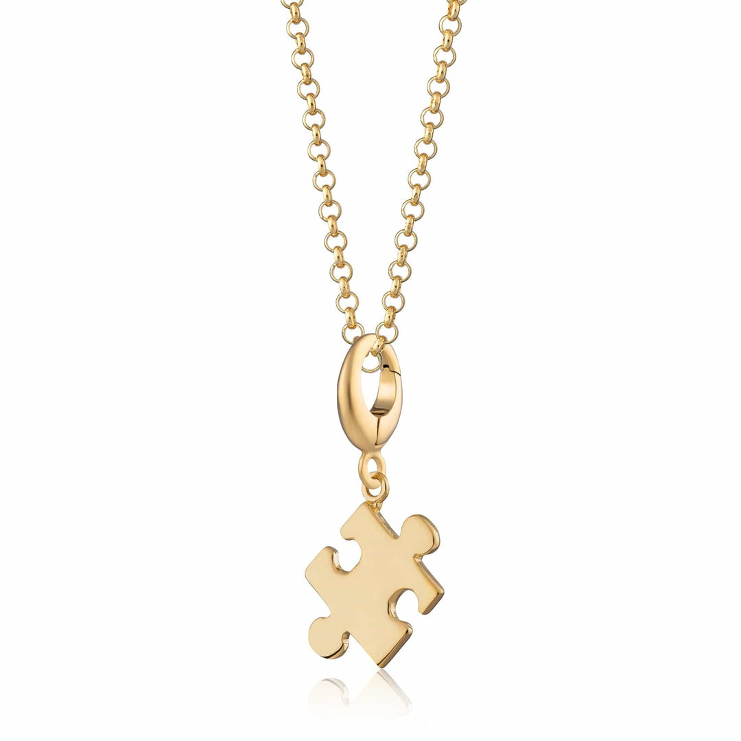 Gold Plated Jigsaw Necklace CNGJZ-1