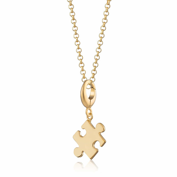 Gold Plated Jigsaw Necklace CNGJZ-1