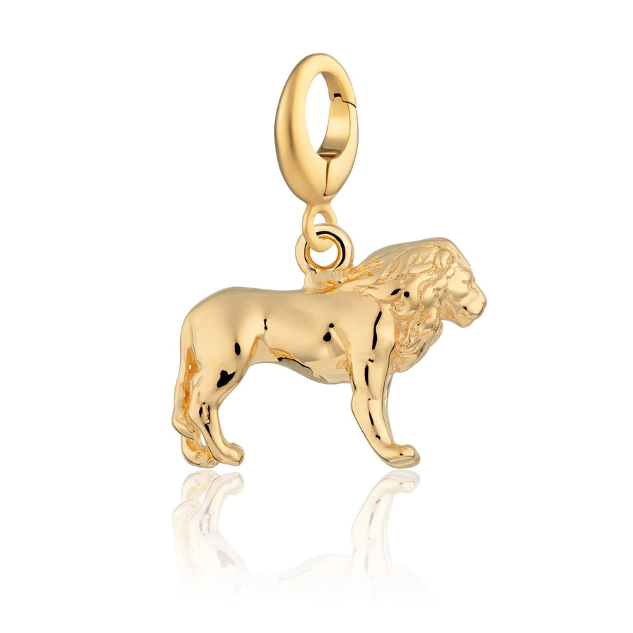 Gold Plated Lion Charm CGLN