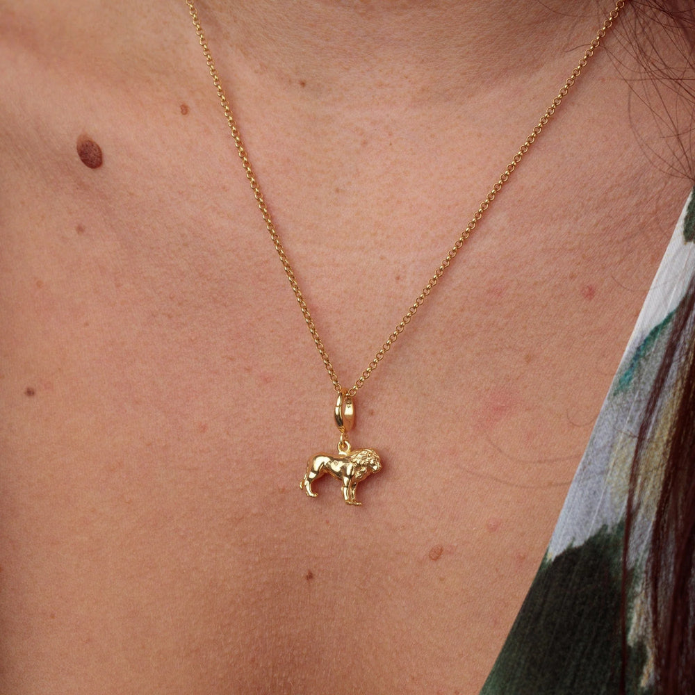 Gold Plated Lion Necklace CNGLN-1