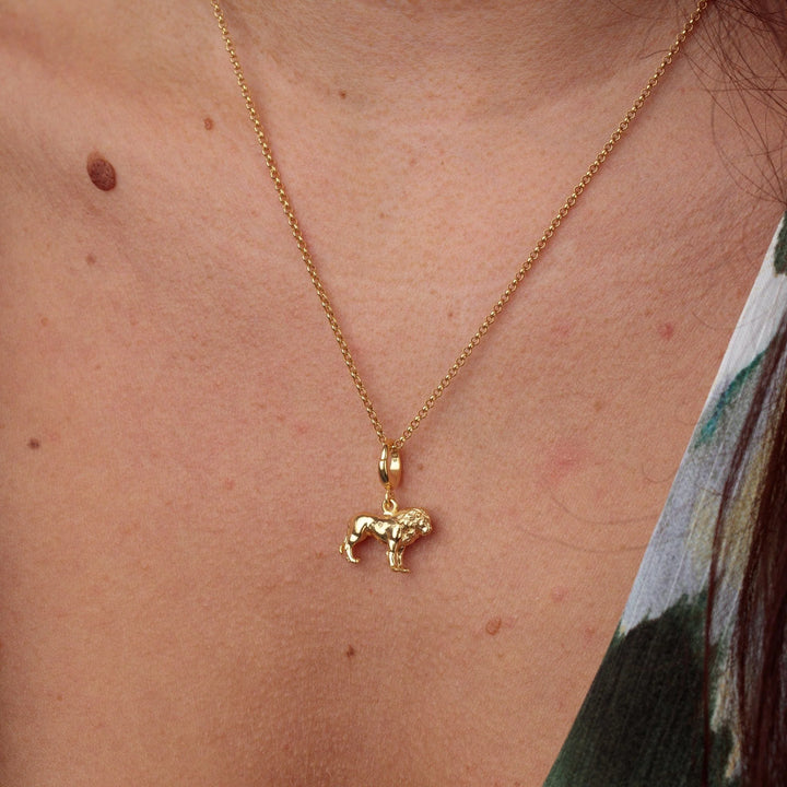 Gold Plated Lion Necklace CNGLN-1