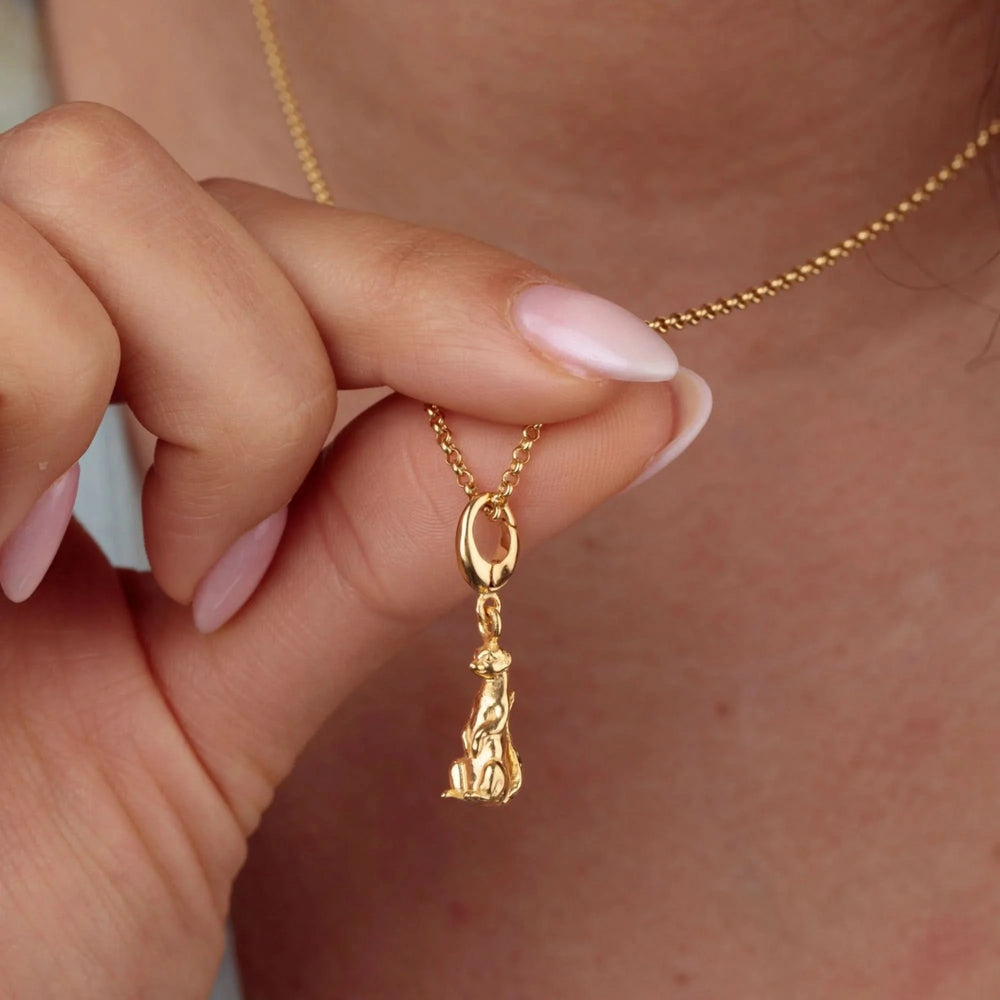 Gold Plated Meerkat Charm CGMK