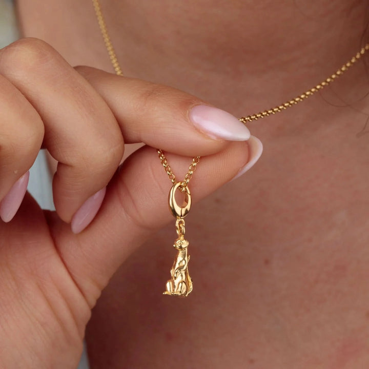 Gold Plated Meerkat Charm CGMK