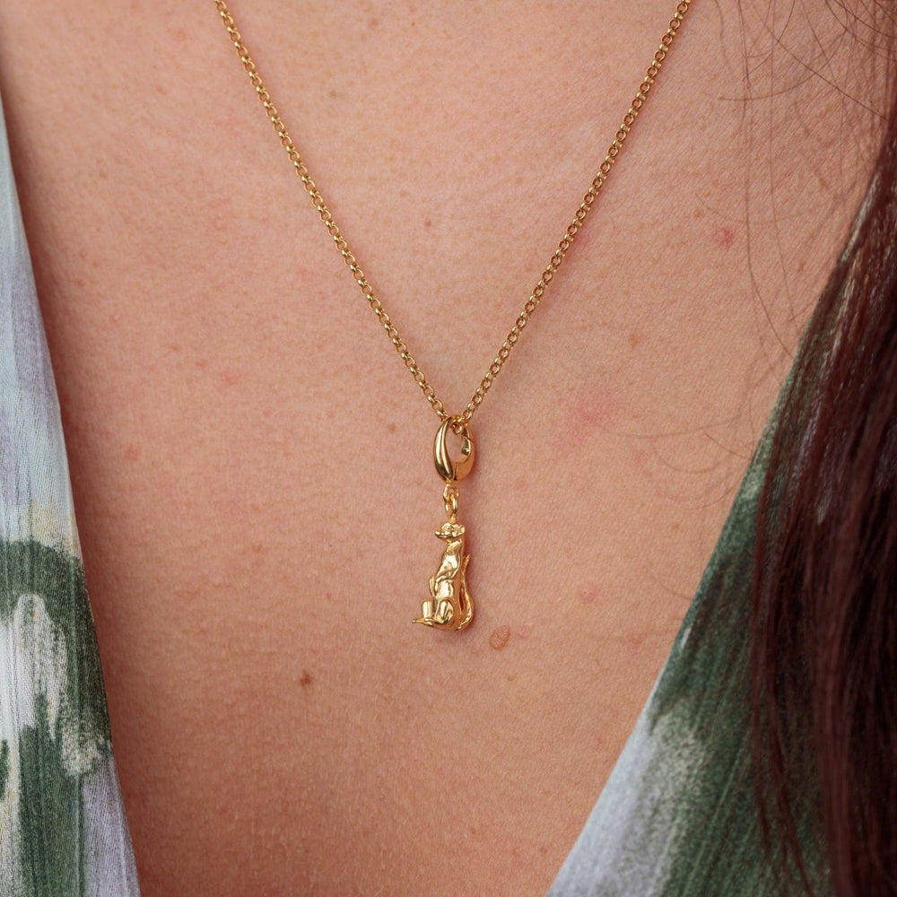 Gold Plated Meerkat Necklace CNGMK-1