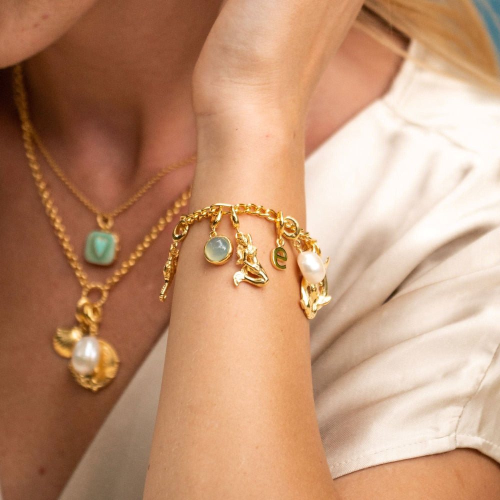 Gold Plated Mermaid Charm CGMER