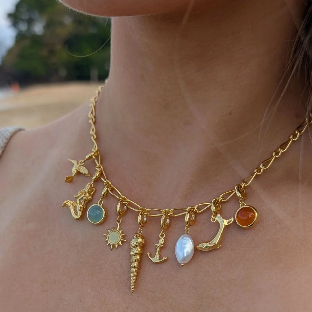 Gold Plated Mermaid Charm CGMER