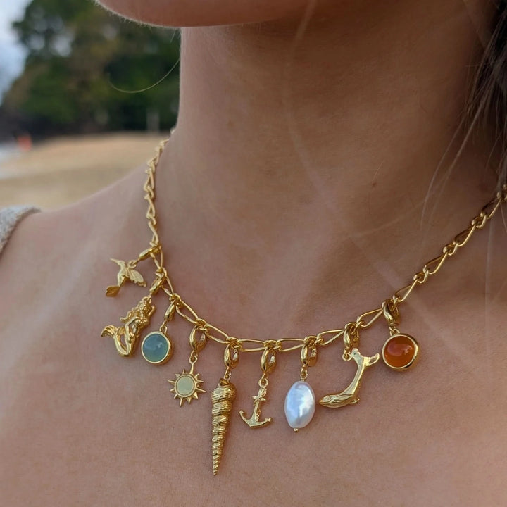 Gold Plated Mermaid Charm CGMER