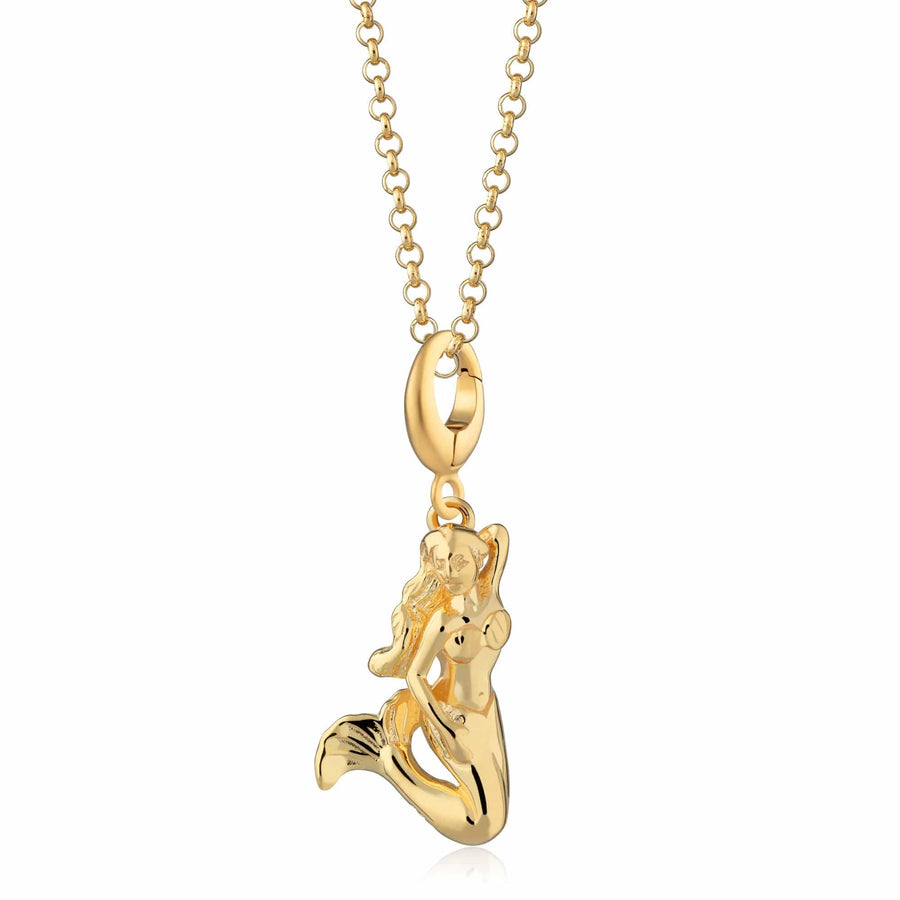 Gold Plated Mermaid Necklace CNGMER-1