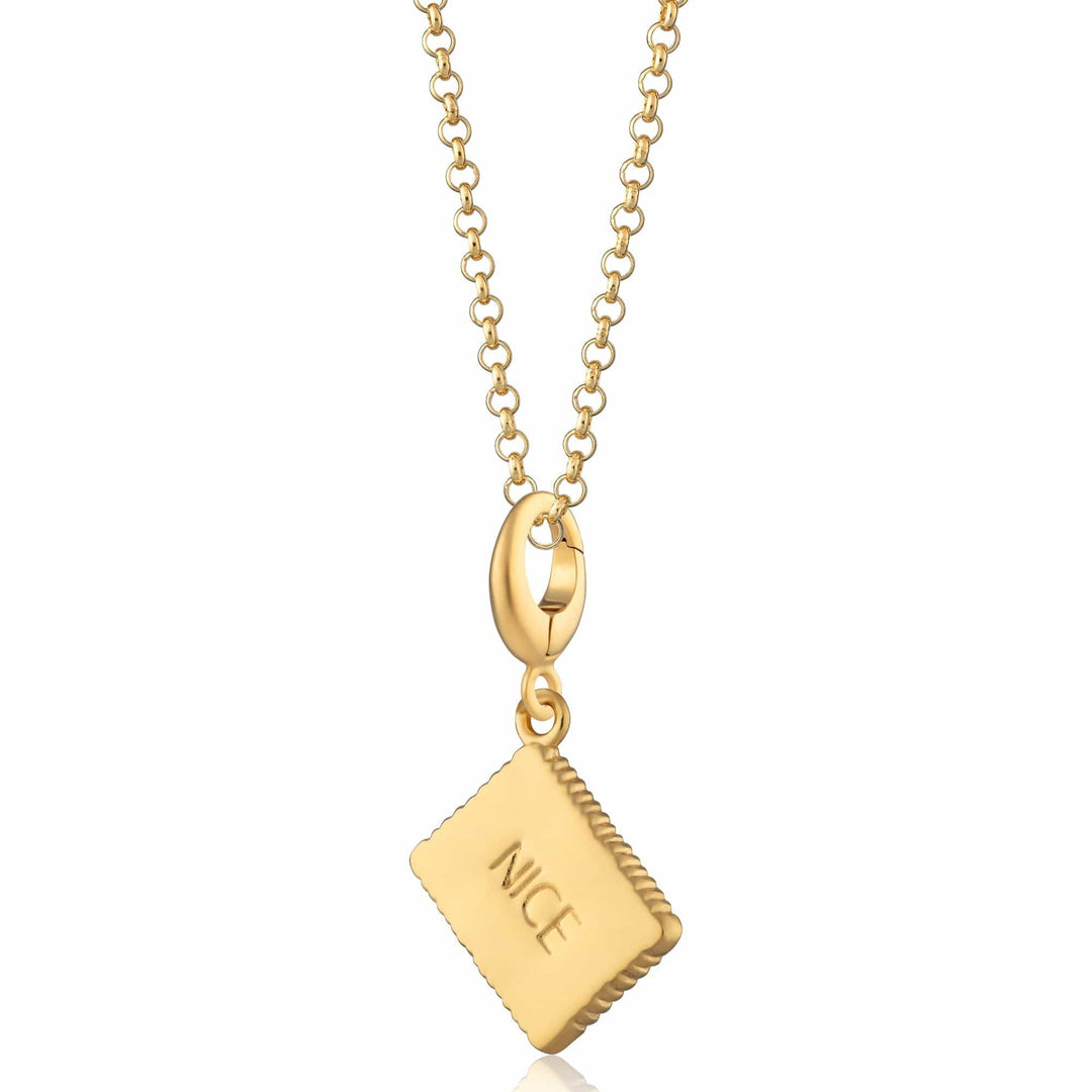 Gold Plated Nice Biscuit Necklace CNGBN-1