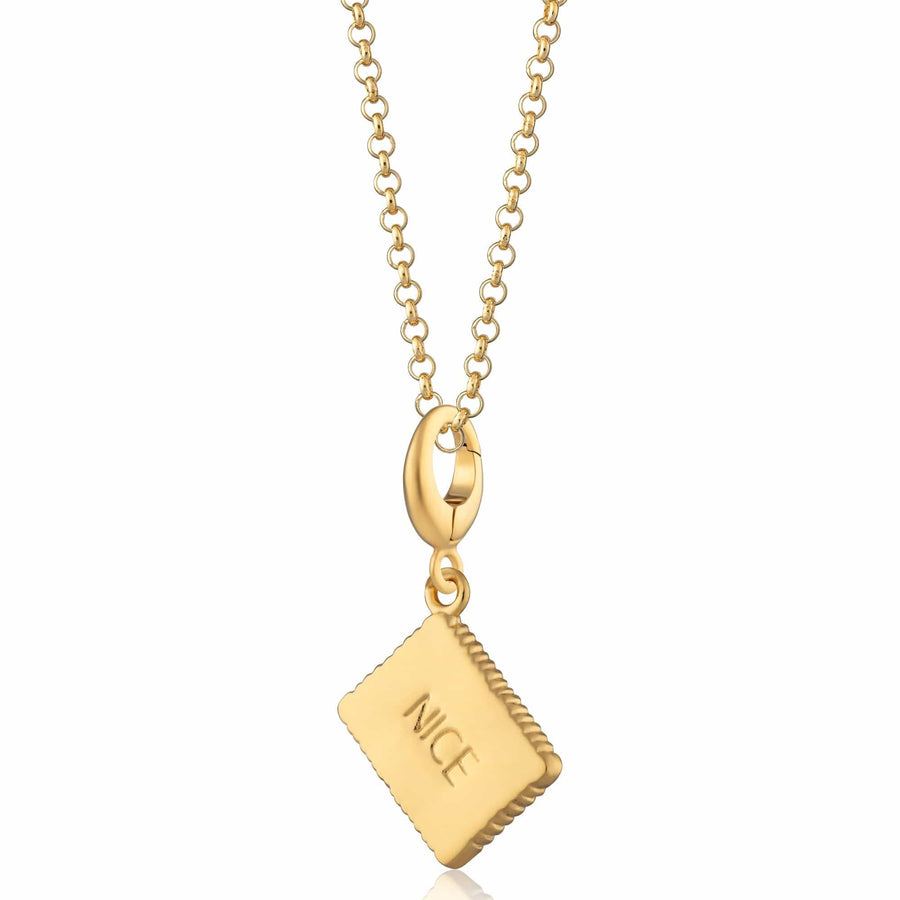 Gold Plated Nice Biscuit Necklace CNGBN-1