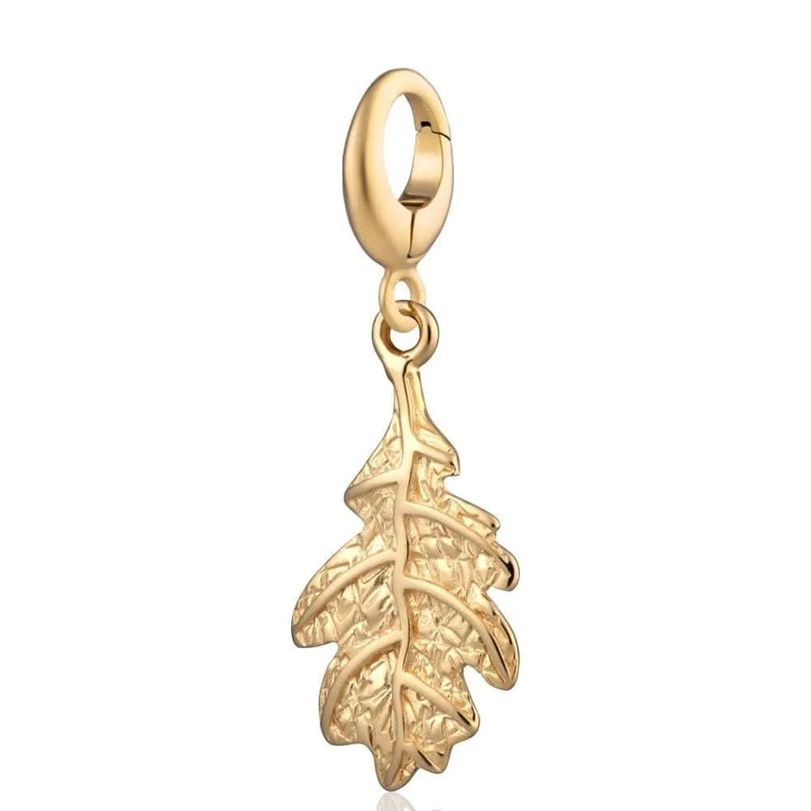 Gold Plated Oak Leaf Charm CGOL