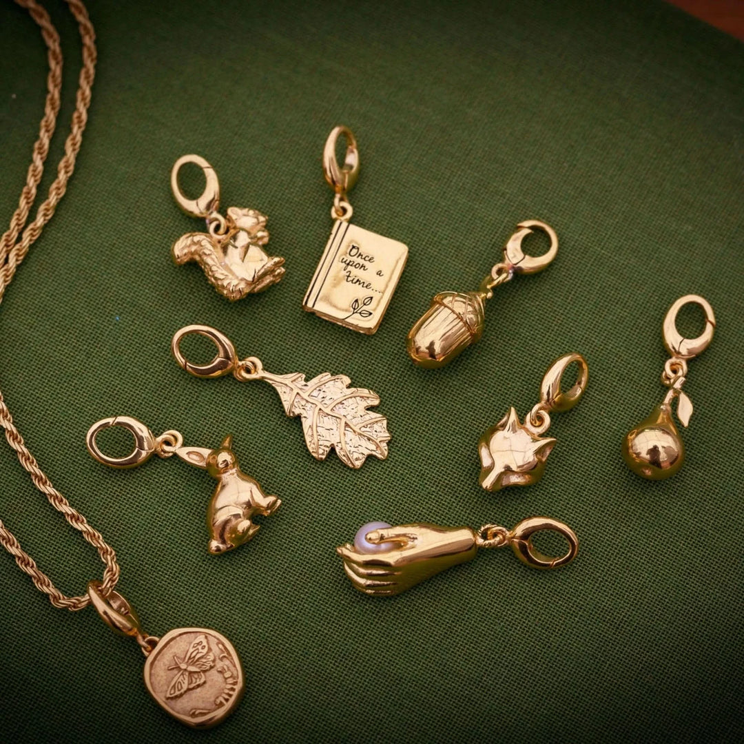 Gold Plated Oak Leaf Charm CGOL