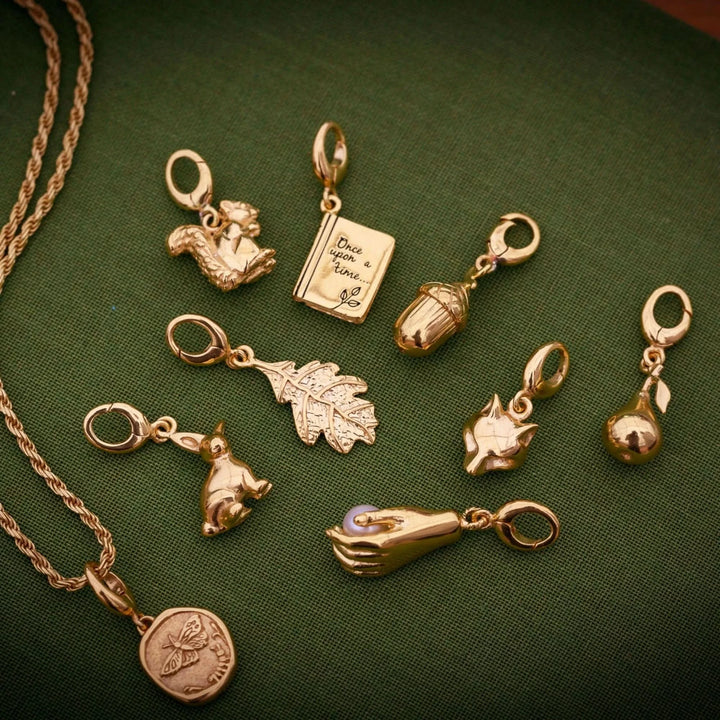 Gold Plated Oak Leaf Charm CGOL