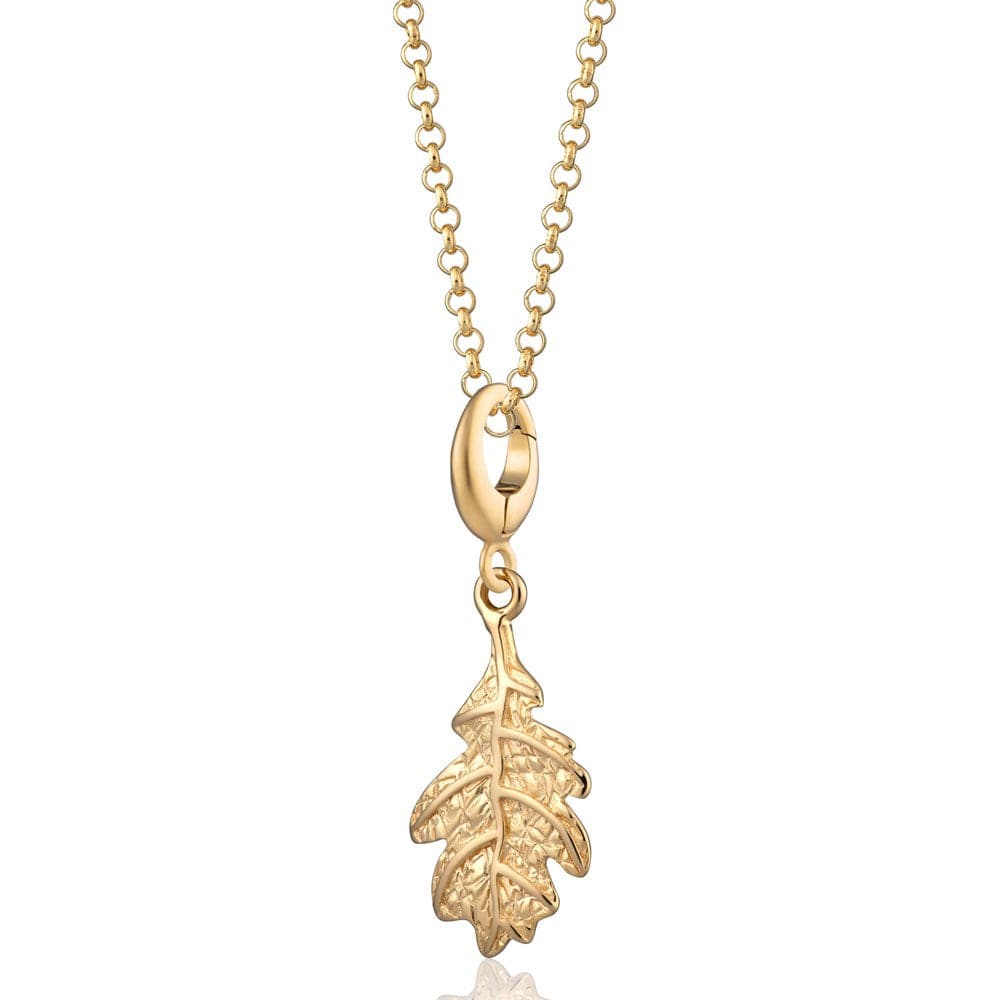 Gold Plated Oak Leaf Necklace CNGOL-1