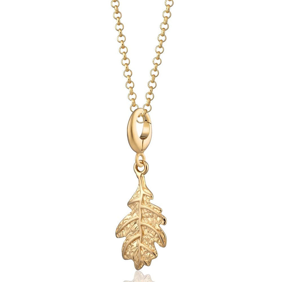 Gold Plated Oak Leaf Necklace CNGOL-1