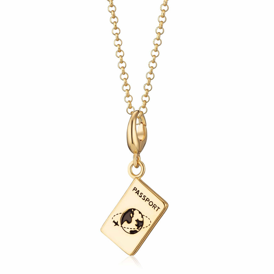 Gold Plated Passport Necklace CNGPSP-1