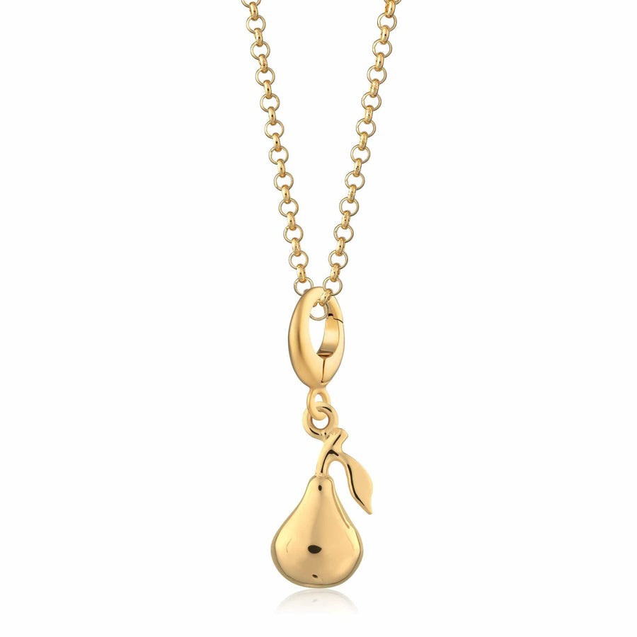 Gold Plated Pear Necklace CNGPR-1