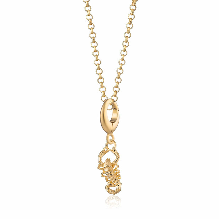Gold Plated Scorpion Necklace CNGPION-1