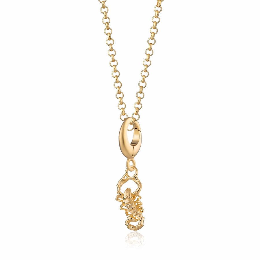Gold Plated Scorpion Necklace CNGPION-1