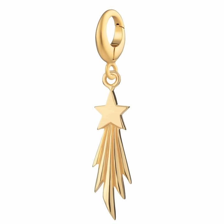 Gold Plated Shooting Star Charm CGSST