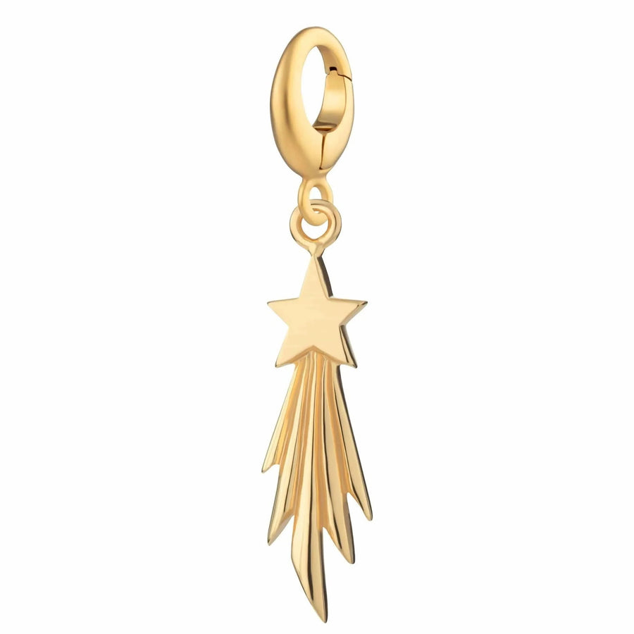 Gold Plated Shooting Star Charm CGSST
