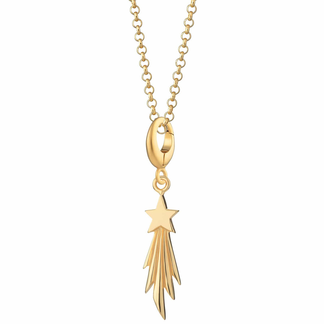 Gold Plated Shooting Star Necklace CNGSST-1