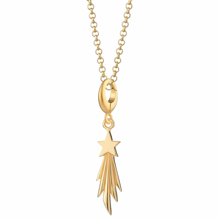 Gold Plated Shooting Star Necklace CNGSST-1