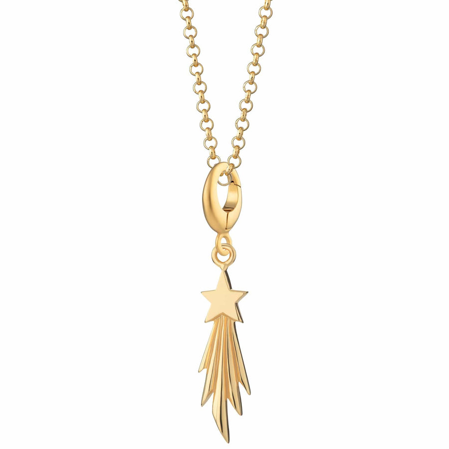 Gold Plated Shooting Star Necklace CNGSST-1