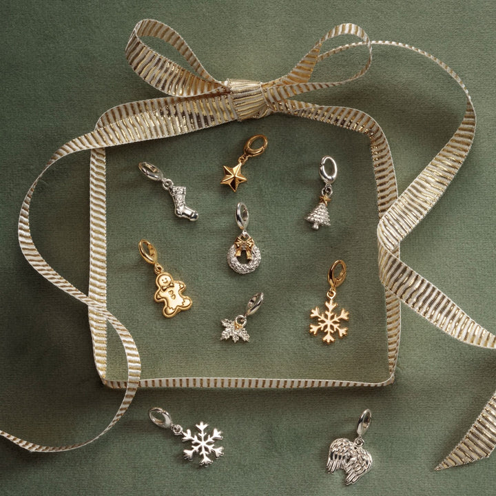 Gold Plated Snowflake Charm CGSF